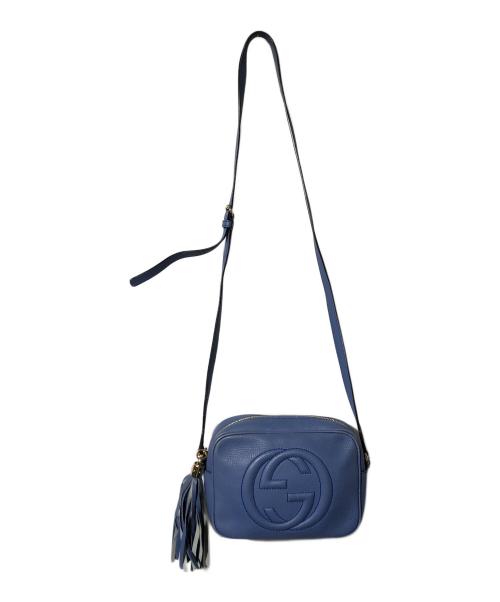 GUCCI（グッチ）GUCCI (グッチ) ソーホー ショルダーバッグ ブルーの古着・服飾アイテム