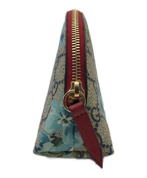 GUCCI（グッチ）GUCCI (グッチ) GGブルームス ポーチ ブルーの古着・服飾アイテム