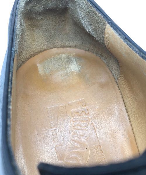 Salvatore Ferragamo（サルヴァトーレ フェラガモ）Salvatore Ferragamo (サルヴァトーレ フェラガモ) レザーシューズ ブラック サイズ:8の古着・服飾アイテム