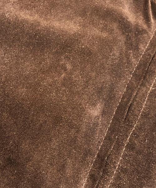 Schott（ショット）Schott (ショット) スウェードボンバージャケット ブラウン サイズ:44の古着・服飾アイテム