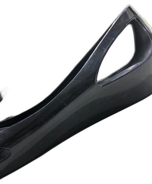 Salvatore Ferragamo（サルヴァトーレ フェラガモ）Salvatore Ferragamo (サルヴァトーレ フェラガモ) エナメルパンプス ブラック サイズ:7の古着・服飾アイテム