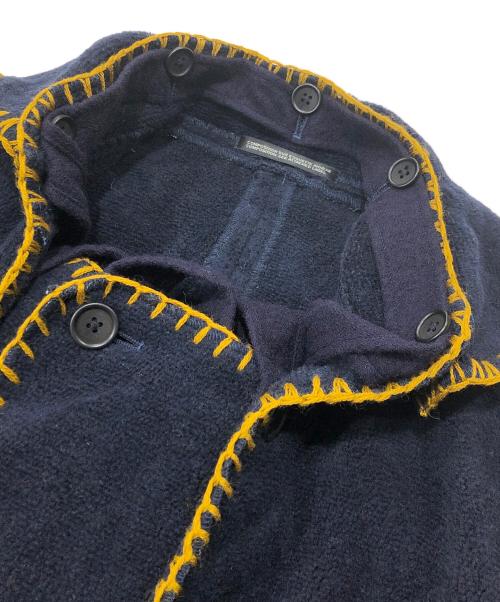 Yohji Yamamoto pour homme（ヨウジヤマモト プールオム）Yohji Yamamoto pour homme (ヨウジヤマモト プールオム) 12AWスティッチパイピングブランケット ネイビー サイズ:3の古着・服飾アイテム