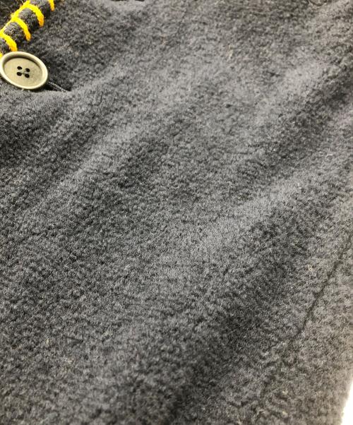 Yohji Yamamoto pour homme（ヨウジヤマモト プールオム）Yohji Yamamoto pour homme (ヨウジヤマモト プールオム) 12AWスティッチパイピングブランケット ネイビー サイズ:3の古着・服飾アイテム