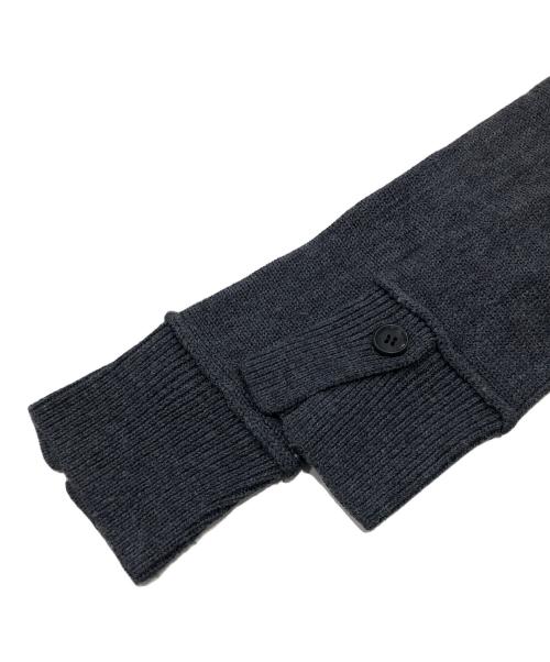 yohji yamamoto+noir（ヨウジヤマモトプリュスノアール）yohji yamamoto+noir (ヨウジヤマモトプリュスノアール) タートルネックニット グレー サイズ:2の古着・服飾アイテム