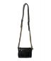 中古・古着 PRADA (プラダ) ナイロンチェーンミニショルダーバッグ ゴールド×ブラック：41000円