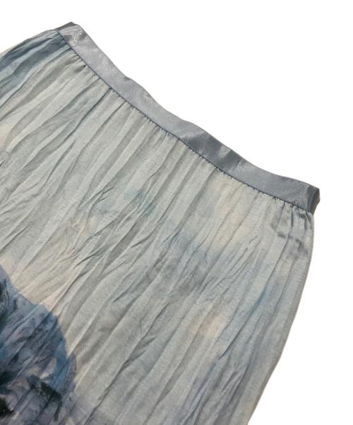 Acne studios（アクネ ストゥディオス）Acne studios (アクネ ストゥディオス) キャット プリント スカート ブルー サイズ:34の古着・服飾アイテム