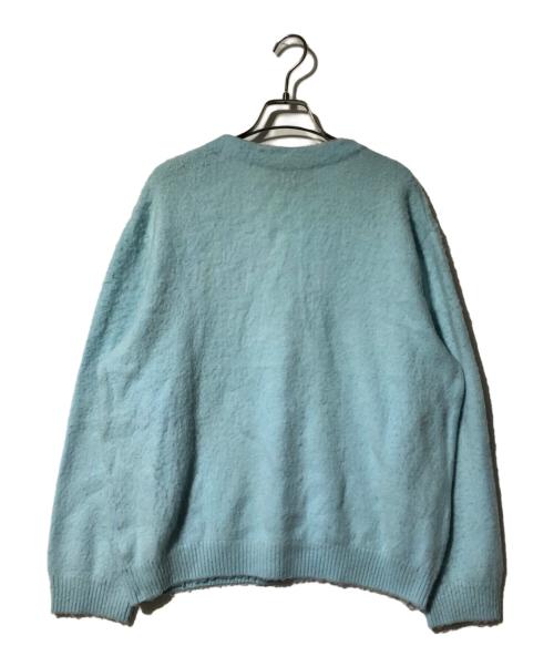 ROUTINE（ルーティン）ROUTINE (ルーティン) シャギーウールカーディガン ブルー サイズ:Fの古着・服飾アイテム