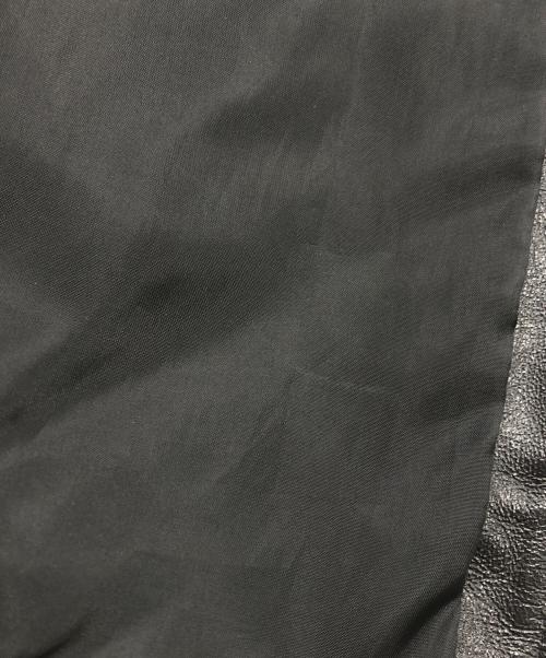 666 LEATHER WEAR（トリプルシックス レザーウェア）666 LEATHER WEAR (666レザーウェア) シングルライダースジャケット ブラック サイズ:34の古着・服飾アイテム