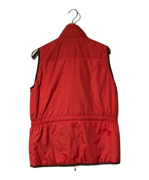 仕立屋 STUDIO GHIBLI（スタジオ ジブリ）仕立屋 STUDIO GHIBLI (スタジオ ジブリ) 襟レザー中綿ベスト レッド サイズ:46の古着・服飾アイテム