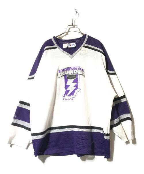 KOBE（コービー）KOBE (コービー) ゲームシャツ/ホッケーシャツ パープル サイズ:XXLの古着・服飾アイテム