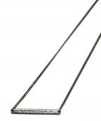 MM6 Maison Margielaエムエムシックスメゾンマルジェラ）の古着「ロゴプレートネックレス」｜シルバー