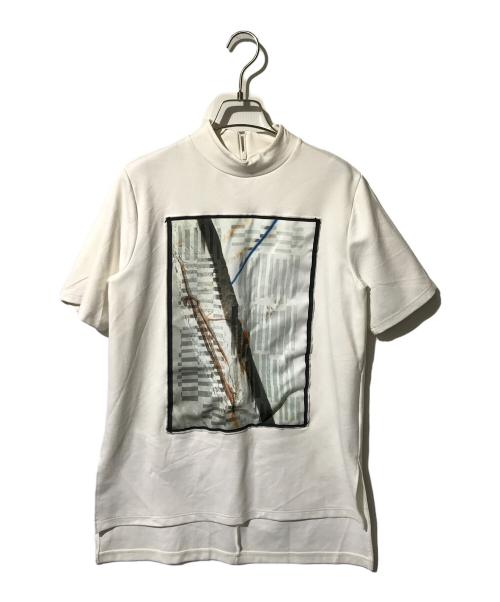 UN3D.（アンスリード）UN3D. (アンスリード) レーヨンプルオーバーシャツ ホワイト サイズ:38の古着・服飾アイテム