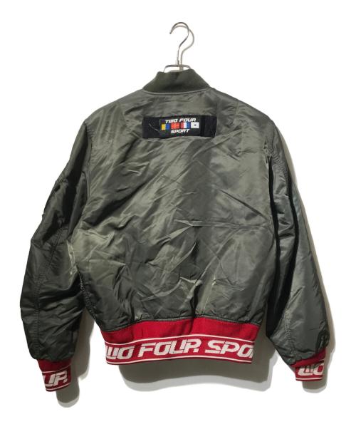 ALPHA（アルファ）ALPHA (アルファ) 24karats (トゥエンティーフォーカラッツ) MA-1ジャケット オリーブ サイズ:Mの古着・服飾アイテム