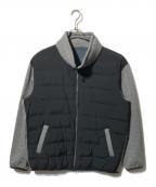 TAKEO KIKUCHIタケオキクチ）の古着「切替ジャケット/ハイネックジャケット」｜グレー×ブラック