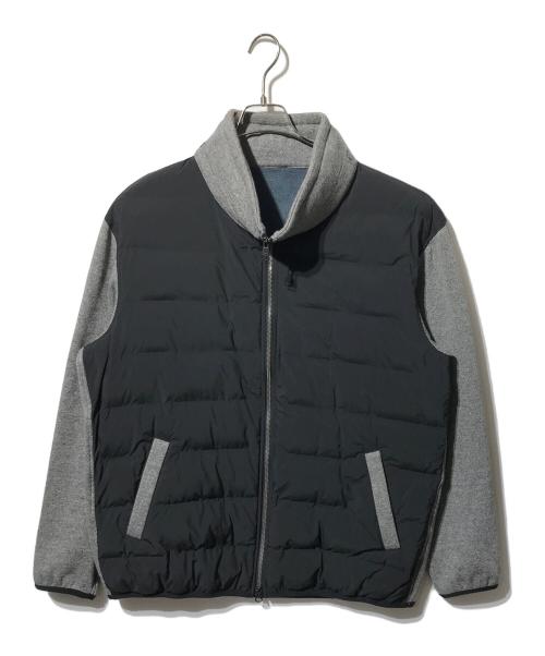 TAKEO KIKUCHI（タケオキクチ）TAKEO KIKUCHI (タケオキクチ) 切替ジャケット/ハイネックジャケット グレー×ブラック サイズ:33の古着・服飾アイテム