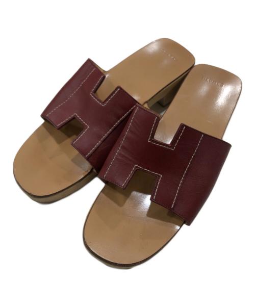 HERMES（エルメス）HERMES (エルメス) ケブラール サンダル ブラウン サイズ:38の古着・服飾アイテム