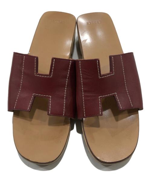 HERMES（エルメス）HERMES (エルメス) ケブラール サンダル ブラウン サイズ:38の古着・服飾アイテム