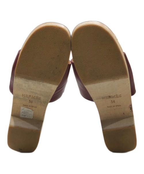 HERMES（エルメス）HERMES (エルメス) ケブラール サンダル ブラウン サイズ:38の古着・服飾アイテム