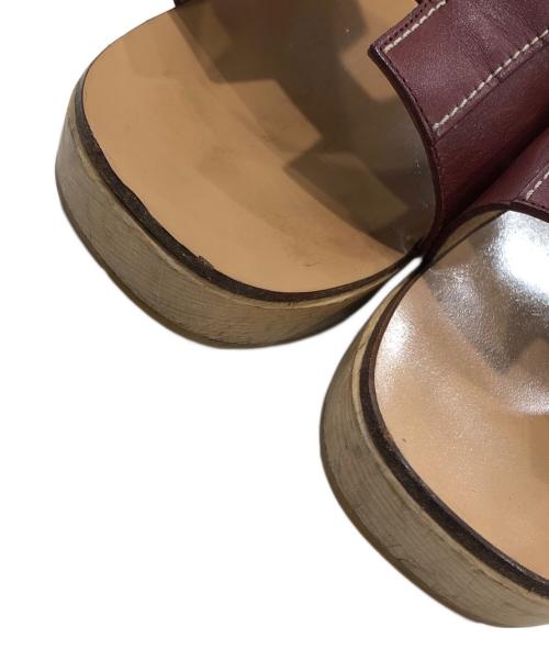 HERMES（エルメス）HERMES (エルメス) ケブラール サンダル ブラウン サイズ:38の古着・服飾アイテム