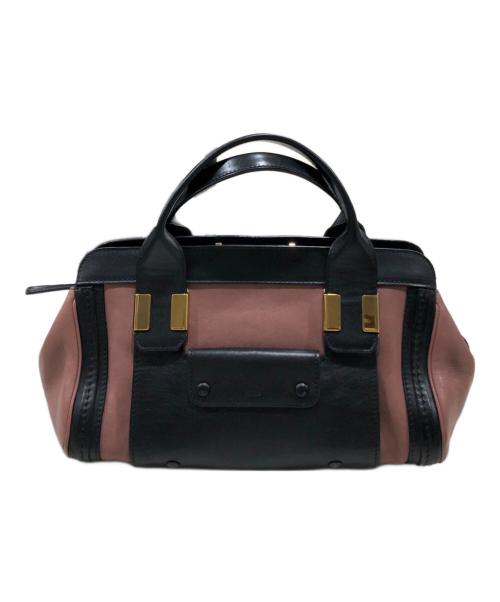 Chloe（クロエ）Chloe (クロエ) リトルアリス ショルダーバッグ ピンク×ブラックの古着・服飾アイテム