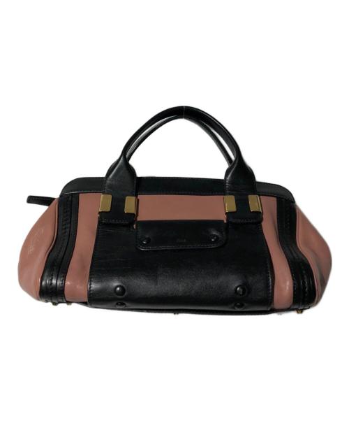 Chloe（クロエ）Chloe (クロエ) リトルアリス ショルダーバッグ ピンク×ブラックの古着・服飾アイテム