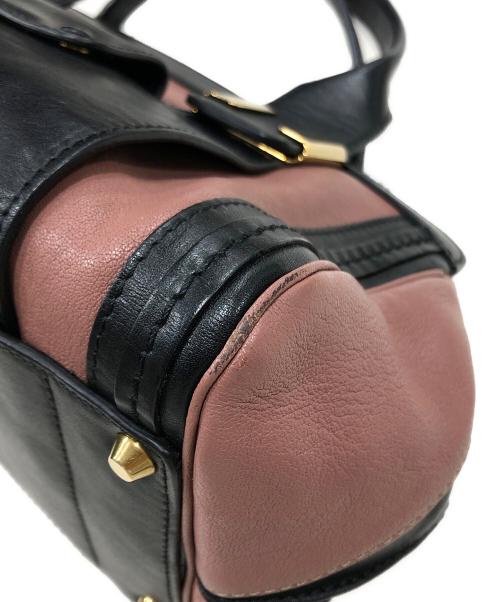 Chloe（クロエ）Chloe (クロエ) リトルアリス ショルダーバッグ ピンク×ブラックの古着・服飾アイテム