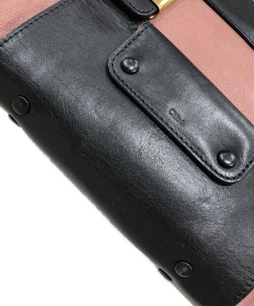 Chloe（クロエ）Chloe (クロエ) リトルアリス ショルダーバッグ ピンク×ブラックの古着・服飾アイテム