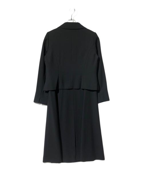 Madame Hiroko（マダム ヒロコ）Madame Hiroko (マダム ヒロコ) N・U・I・T (ニュイ) ブラックフォーマル ウォッシャブル ストレッチアンサンブル ブラック サイズ:11の古着・服飾アイテム