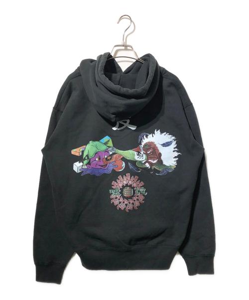 hangoverz clothez（ハングオーバーズ）hangoverz clothez (ハングオーバーズ) 刺繍ロゴパーカー ブラック サイズ:表記なしの古着・服飾アイテム