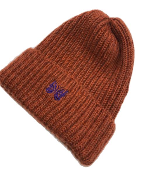 Needles（ニードルズ）Needles (ニードルズ) ニット帽/Watch Cap - Merino Wool オレンジの古着・服飾アイテム