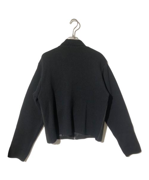 KENZO（ケンゾー）KENZO (ケンゾー) Leather switching knit jacket ブラック サイズ:Fの古着・服飾アイテム
