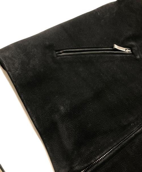 KENZO（ケンゾー）KENZO (ケンゾー) Leather switching knit jacket ブラック サイズ:Fの古着・服飾アイテム