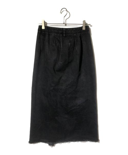 MM6 Maison Margiela（エムエムシックスメゾンマルジェラ）MM6 Maison Margiela (エムエムシックス メゾンマルジェラ) ジャストウォッシュデニムスカートロングスカート ブラック サイズ:40の古着・服飾アイテム