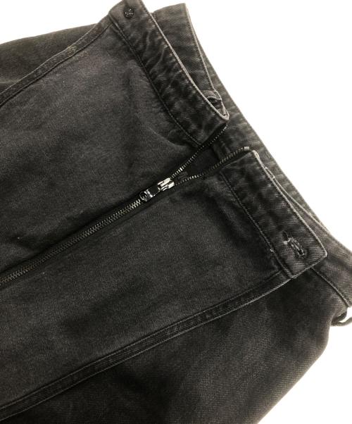 MM6 Maison Margiela（エムエムシックスメゾンマルジェラ）MM6 Maison Margiela (エムエムシックス メゾンマルジェラ) ジャストウォッシュデニムスカートロングスカート ブラック サイズ:40の古着・服飾アイテム