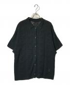 willfullyウィルフリー）の古着「ニット半袖カーディガン」｜ブラック