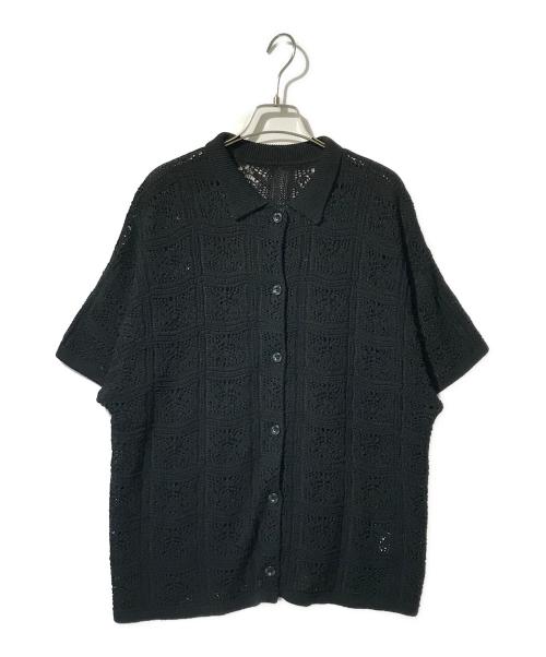 willfully（ウィルフリー）willfully (ウィルフリー) ニット半袖カーディガン ブラック サイズ:Freeの古着・服飾アイテム