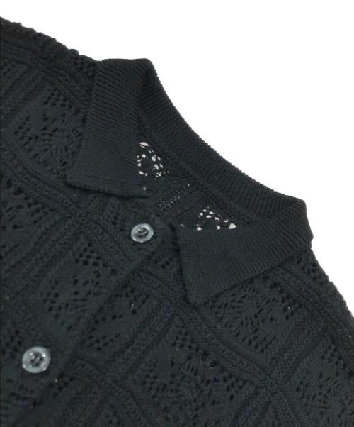 willfully（ウィルフリー）willfully (ウィルフリー) ニット半袖カーディガン ブラック サイズ:Freeの古着・服飾アイテム