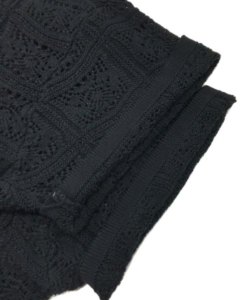 willfully（ウィルフリー）willfully (ウィルフリー) ニット半袖カーディガン ブラック サイズ:Freeの古着・服飾アイテム