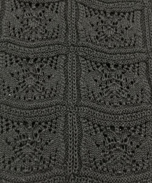 willfully（ウィルフリー）willfully (ウィルフリー) ニット半袖カーディガン ブラック サイズ:Freeの古着・服飾アイテム