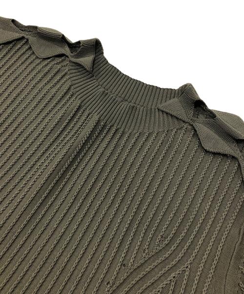 CELFORD（セルフォード）CELFORD (セルフォード) ダイヤショルダーニットワンピ オリーブ サイズ:38の古着・服飾アイテム