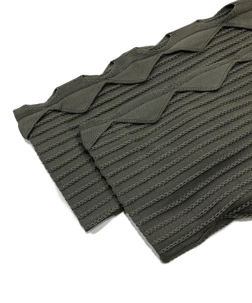 CELFORD（セルフォード）CELFORD (セルフォード) ダイヤショルダーニットワンピ オリーブ サイズ:38の古着・服飾アイテム