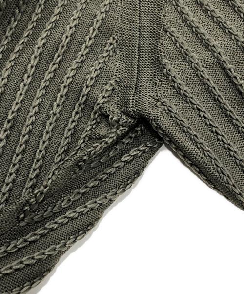 CELFORD（セルフォード）CELFORD (セルフォード) ダイヤショルダーニットワンピ オリーブ サイズ:38の古着・服飾アイテム