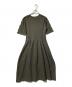 CELFORD（セルフォード）の古着「ダイヤショルダーニットワンピ」｜オリーブ