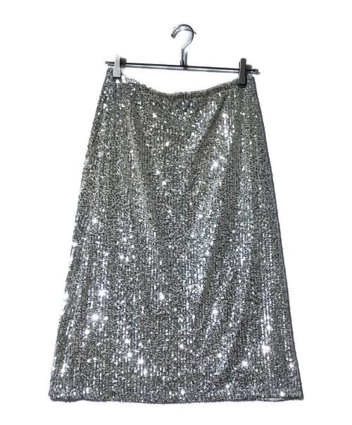 BAUM UND PFERDGARTEN（バウムウンドヘルガーデン）BAUM UND PFERDGARTEN (バウムウンドヘルガーデン) スパンコールスカート シルバー サイズ:Sの古着・服飾アイテム