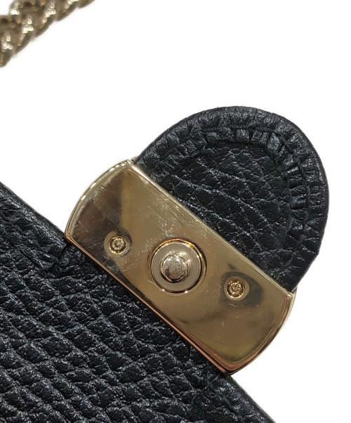 GUCCI（グッチ）GUCCI (グッチ) インターロッキングチェーンショルダーバッグ ブラックの古着・服飾アイテム