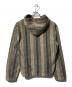 stussy (ステューシー) Stripe Sherpa Hoodie グリーン×ベージュ サイズ:XL：10000円