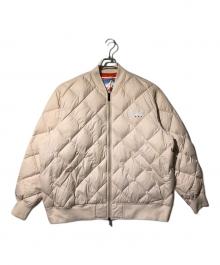 FIRST DOWN（ファーストダウン）の古着「QUILTED BOMBER JKT」｜アイボリー