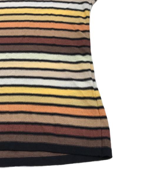 HERNO（ヘルノ）HERNO (ヘルノ) ボーダーコットンニット マルチカラー サイズ:44の古着・服飾アイテム