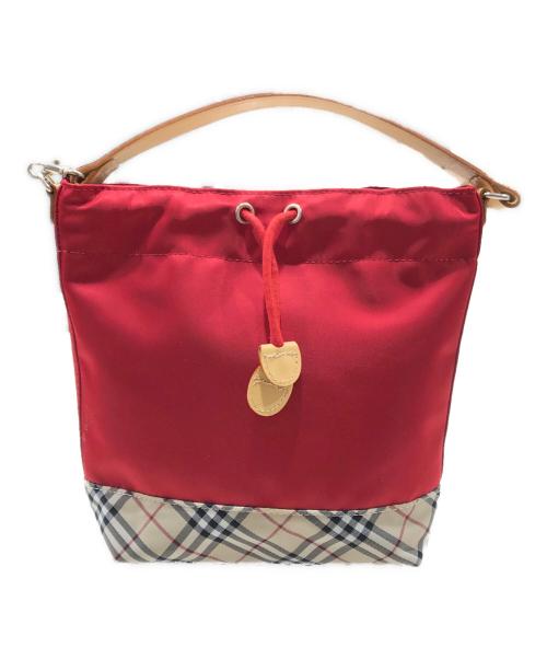 BURBERRY（バーバリー）BURBERRY (バーバリー) ノバチェック巾着ポーチ ブラウンの古着・服飾アイテム