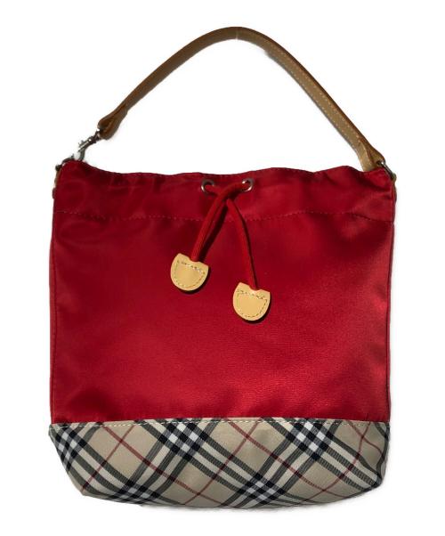 BURBERRY（バーバリー）BURBERRY (バーバリー) ノバチェック巾着ポーチ ブラウンの古着・服飾アイテム